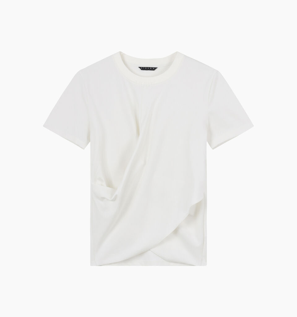 T-SHIRT - sisley k short sleeve t-shirt - Creamy White | Sisley K image number 2